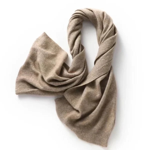 Sciarpa scialle lavorata a maglia da donna in lana 100% morbida maglieria calda cardigan mantello avvolge spalla collo proteggere sciarpe di pashmina doppio uso 4