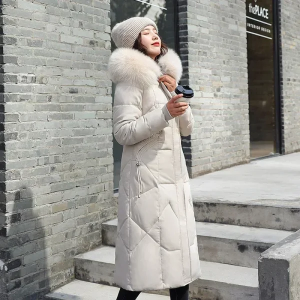 2024 nuovo cappotto autunno inverno donna addensare caldo felpe oversize casual sciolto coreano autunno inverno moda cappotto Parka in cotone 6