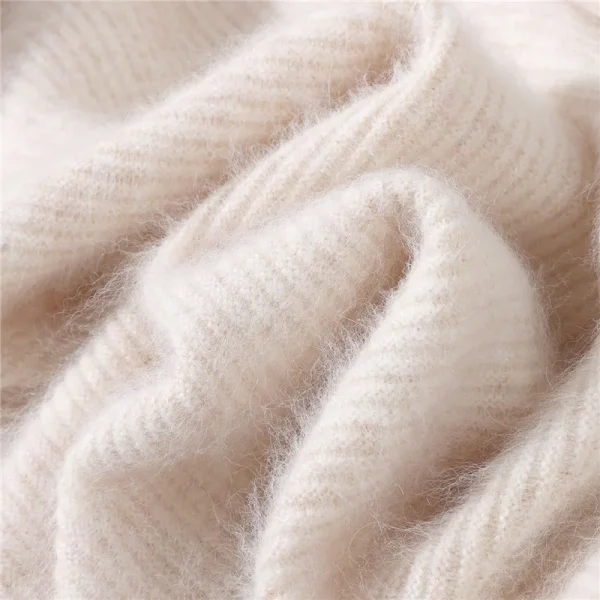 Felpa con cappuccio da donna, nuovi maglioni autunnali e invernali da donna, pullover con cappuccio lavorato a maglia in cashmere visone, top maglione elegante alla moda 6