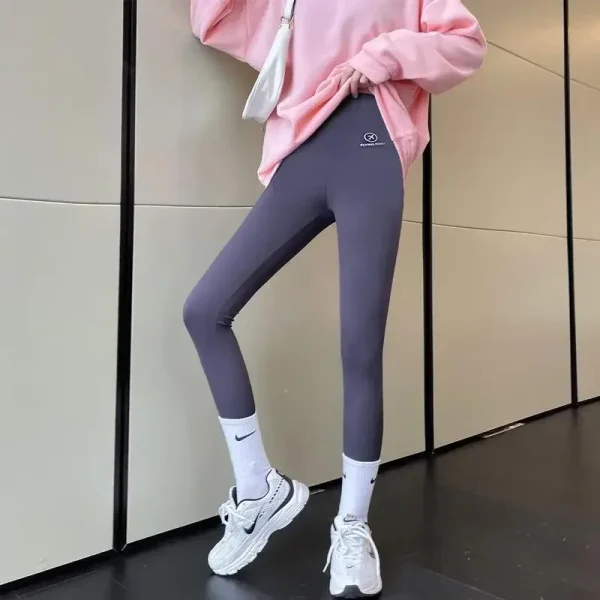 ITOOLIN Autunno Inverno Casual Leggings Delle Donne Della Biancheria Intima Vita Termica In Pile Stretto Pantaloni Caldi Per Le Donne Pantaloni di Cachemire 2023 4