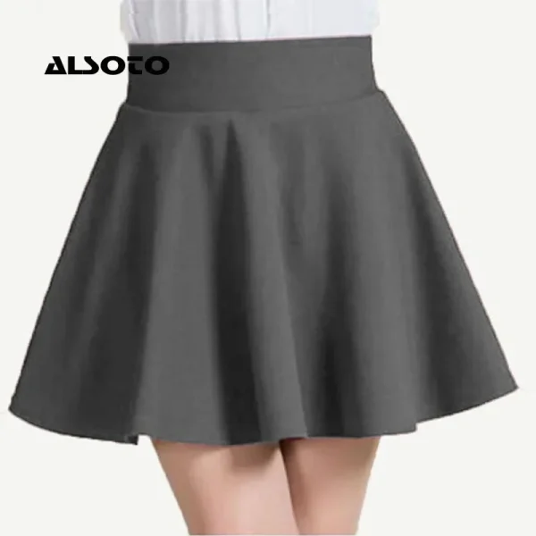 ALSOTO 2024 Inverno e L'Estate di Stile di Marca Gonna Delle Donne Elastico Faldas Delle Signore Midi Gonna Sexy Della Ragazza Mini Gonne Corte Saia Feminina 2
