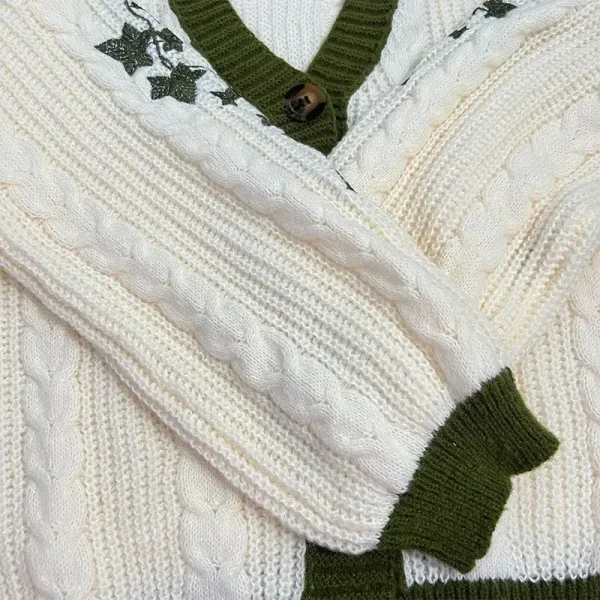 Evermore Cardigan Taylor Versione Green Vine ricamato con bottoni e bottoni maglione lavorato a maglia da donna autunno inverno abito vintage 2