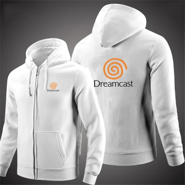 New Dreamcast Sega autunno uomo felpe giacca a maniche lunghe con cappuccio giacca con chiusura a cerniera felpe con cappuccio maschile Slim Fit abbigliamento maschile 6