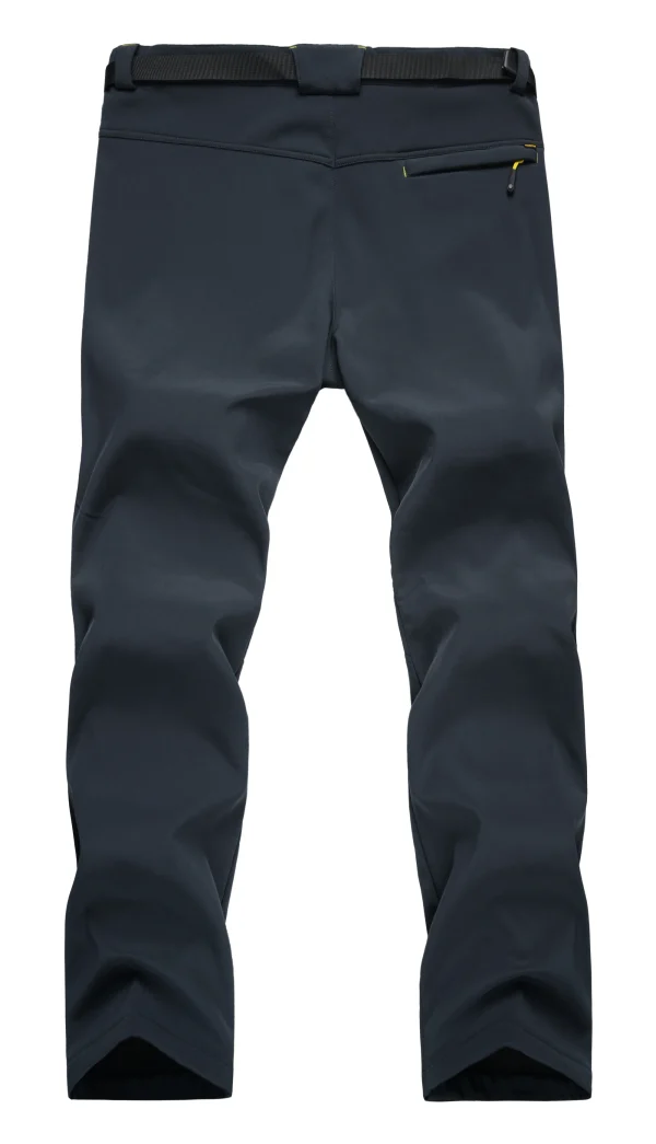 Pantaloni da trekking impermeabili da uomo Pantaloni da sci da neve foderati in pile da esterno Pantaloni da snowboard Softshell invernali 4