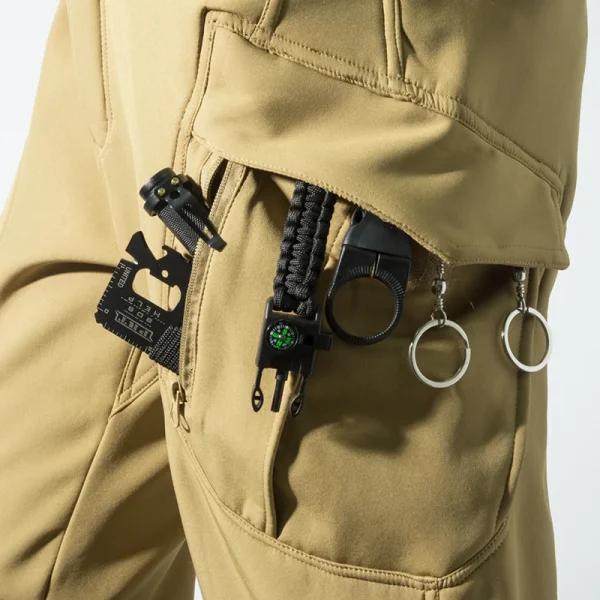 Città da uomo Gargo Inverno Tattico SharkSkin Giubbotti Pantaloni da trekking Pesca Arrampicata Trekking Caccia casual Pantaloni da campeggio M-5XL 5