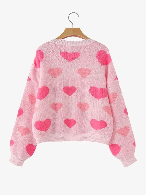 2025 ZANZEA maglione da donna moda autunno cuore stampa manica lunga pullover invernali top ufficio elegante casual streetwear maglioni 2