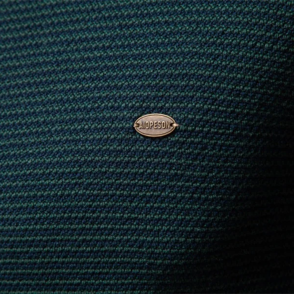 AIOPESON Maglione a righe da uomo Pullover in maglia tinta unita Caldo cotone di lusso Autunno Inverno Dolcevita casual Maglioni da uomo 5