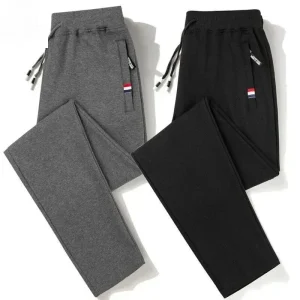 Pantaloni primaverili da uomo Fitness Abbigliamento sportivo Tuta Elastico in vita Pantaloni sportivi Pantaloni di cotone Palestre larghe Pantaloni da jogging da uomo M- 8XL 1