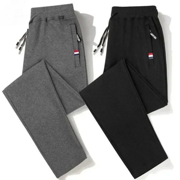 Pantaloni primaverili da uomo Fitness Abbigliamento sportivo Tuta Elastico in vita Pantaloni sportivi Pantaloni di cotone Palestre larghe Pantaloni da jogging da uomo M- 8XL 1