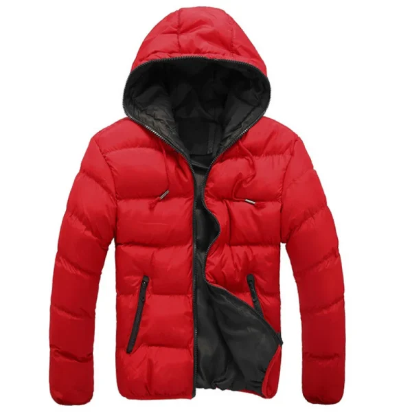 2024 Giacca casual da uomo in cotone Parka Cappotto Autunno Inverno Sottile giacca imbottita in cotone con cappuccio Antivento Capispalla da viaggio all'aperto 4