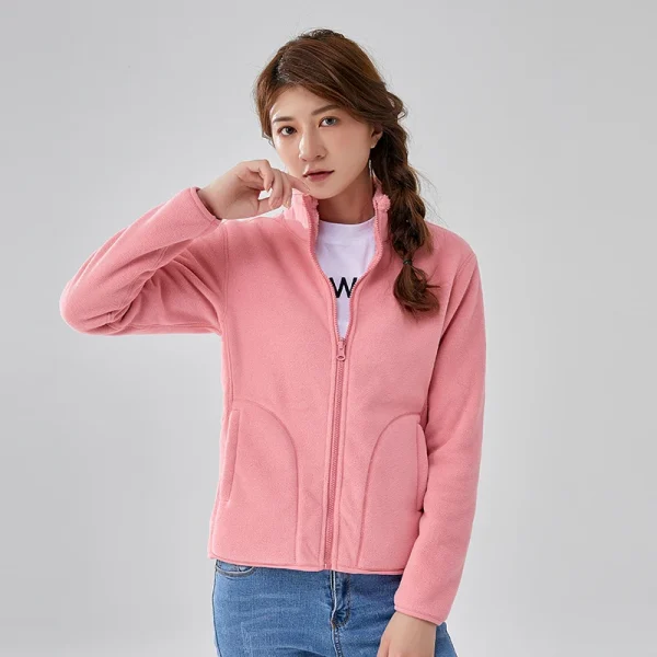 Nuovo pile abbigliamento outdoor da donna moda versatile inverno tempo libero sport ispessimento giacca femminile cappotto caldo double-face 4