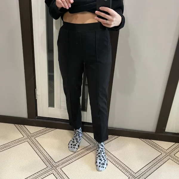 Addensare pantaloni a matita da donna 2025 pantaloni autunno inverno stile OL tuta da lavoro femminile pantaloni larghi pantaloni femminili Capris 6648 4