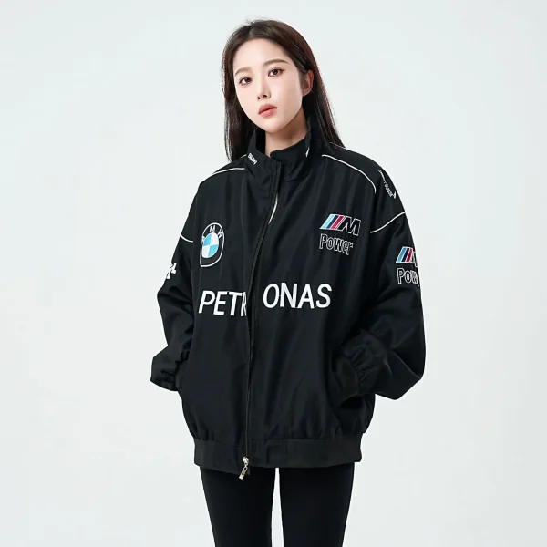 BMW Sauber F1 Team Racing Suit Uomo Per il tempo libero Giacca primavera autunno Ricamo Lady Giacca antivento uniforme da motociclista Giacca di tendenza 5