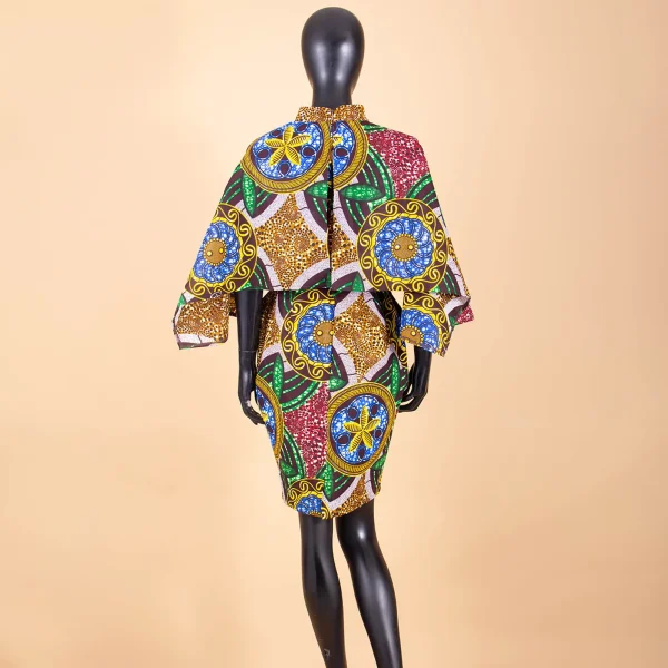 2025 abiti africani per le donne AFRIPRIDE bazin riche ankara stampa puro cotone privato personalizzato cera batik arco o-collo abito S1825092 5