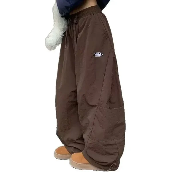 Pantaloni casual per adolescenti Gamba larga Tasca ampia stile americano pigro Forma di coltello Autunno Inverno Nuovo arrivo Streetwear 5