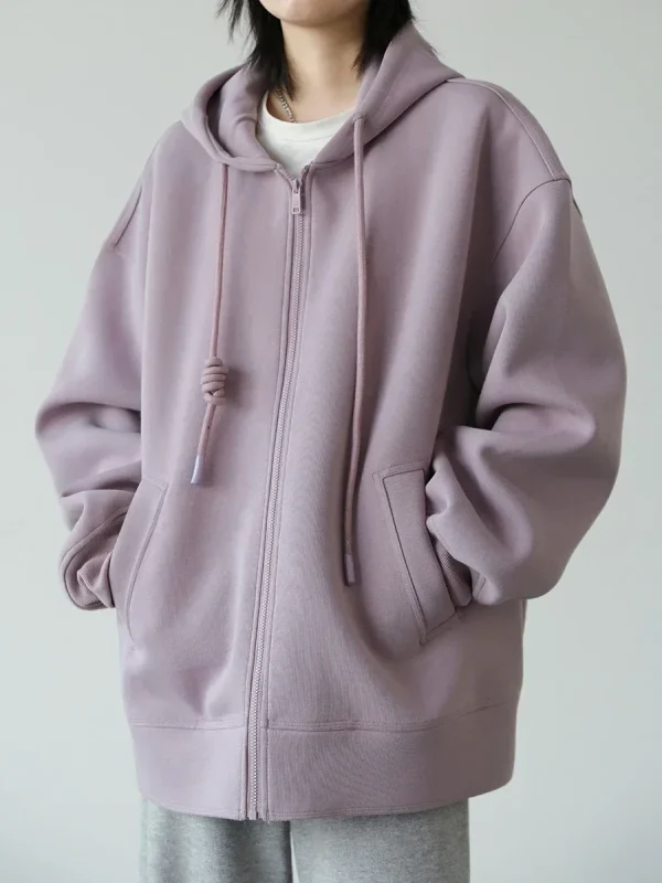 CHIC VEN Felpe da donna Felpe con cappuccio Solido Allentato Casual con cappuccio Top da donna Cappotto da donna Cappotto di media lunghezza Primavera Autunno 2025 2
