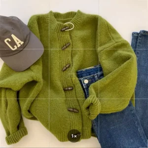 Giacca cardigan lavorata a maglia maglione girocollo morbido vintage per donna Top stile inattivo primavera autunno 1