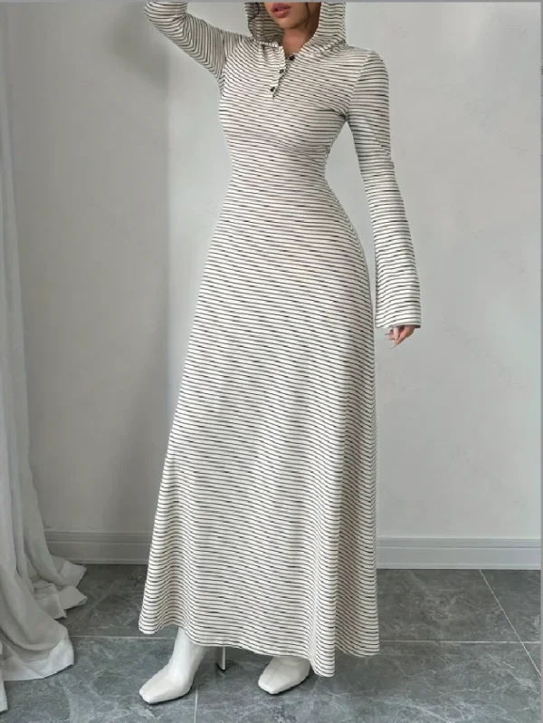 Abito elegante con cappuccio scozzese autunno inverno alla moda per abbigliamento da lavoro da donna Nuovo arrivo 4