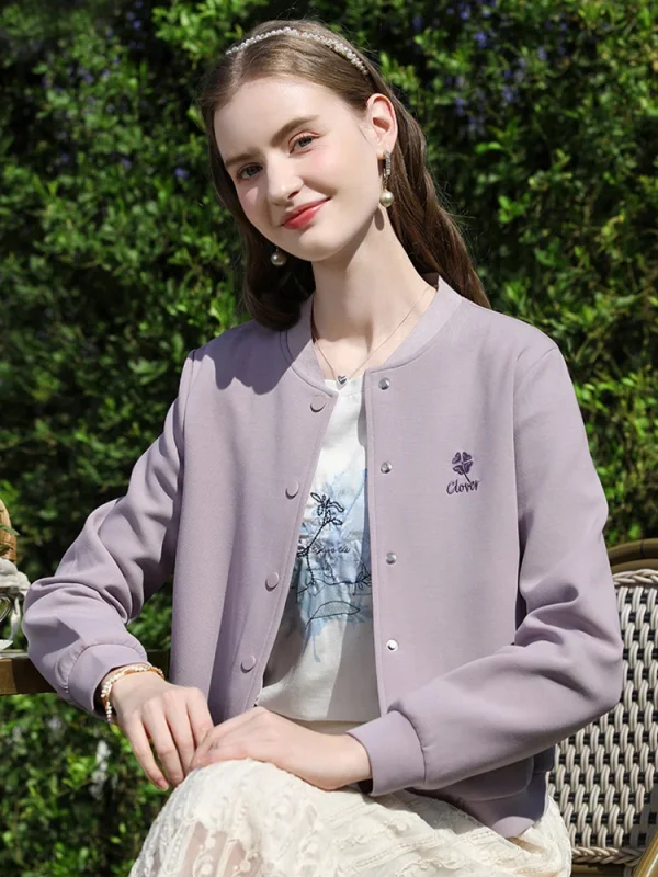 VOCI BELIEVE YOU Tweed Abbigliamento da baseball Cappotti per donna 2025 Primavera Nuova giacca corta monopetto con ricamo francese 2251185951 5