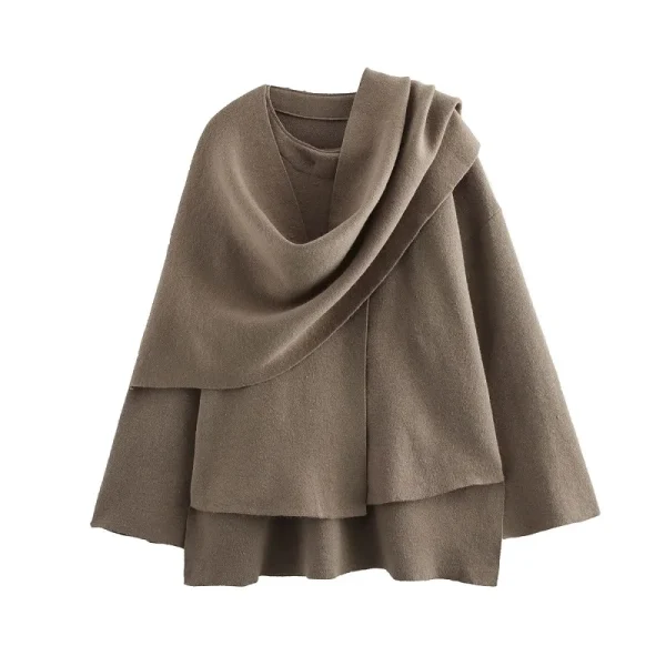 MUJER Cappotti invernali in peluche da donna Sciarpa asimmetrica Giacca da mezza stagione per donna Parka Cappotto imbottito a maniche lunghe Giacca da donna 4