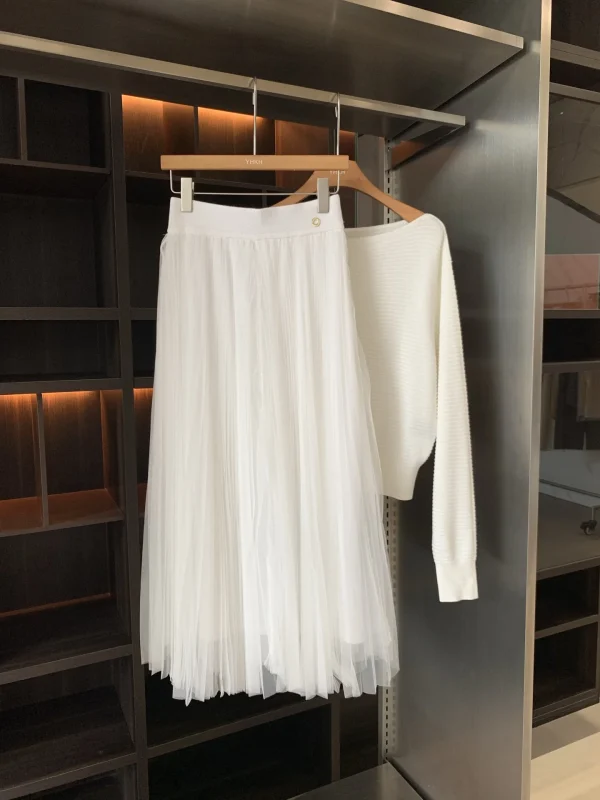 Autunno/Inverno 2025 Gonna elegante e versatile da donna in lana 100% nuovo arrivo 5