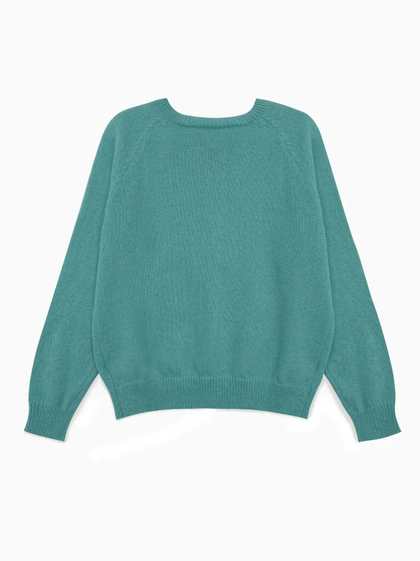 GarbGlor 2024 autunno e inverno maglione lavorato a maglia girocollo alla moda monopetto maglione Pullover tinta unita per le donne 3
