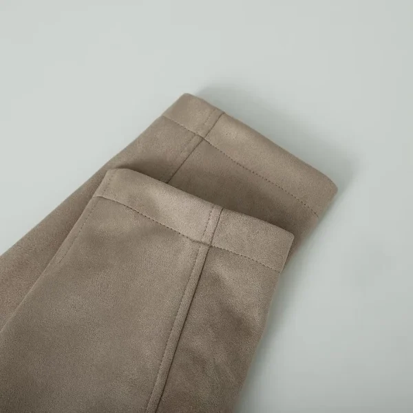 ETJ 2025 inverno nuova moda donna pelle scamosciata effetto texture bomber con cappuccio giacca casual versione ampia 6