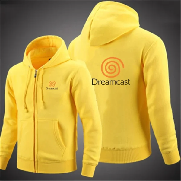 New Dreamcast Sega autunno uomo felpe giacca a maniche lunghe con cappuccio giacca con chiusura a cerniera felpe con cappuccio maschile Slim Fit abbigliamento maschile 5