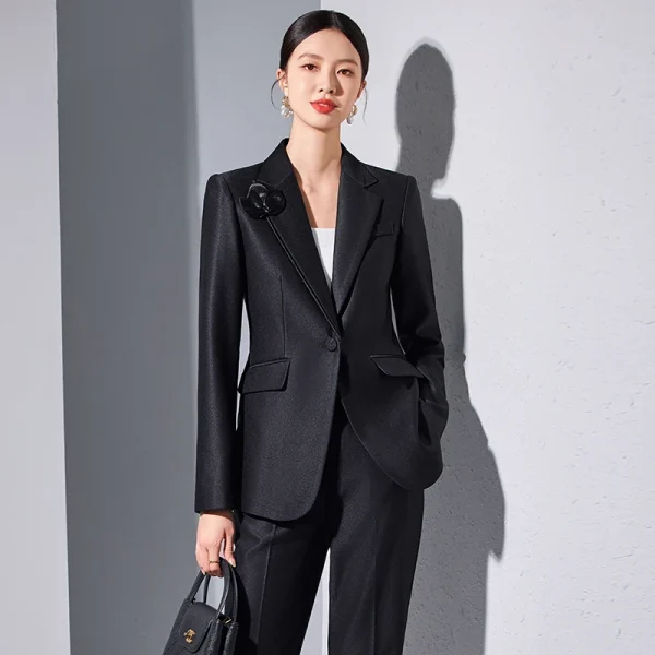 NAVIU Primavera Autunno Set da donna 2024 Nuova versione coreana Slim Professionale Casual Sui Elegante Office Ladies Tow Piece Abbigliamento da lavoro 5