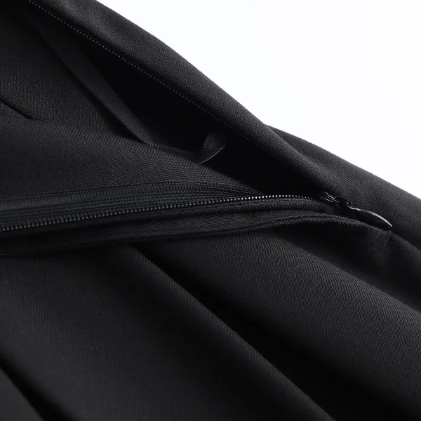 LOUIS YAO Gonne longuette nere eleganti da donna 2024 Vita alta Pendolarismo Casual Una linea Ombrello Gonna lunga con spacco e tasche 6