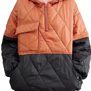 Amax luluE Felpe con cappuccio dal design trapuntato allentato moda invernale coreana Donna Casual Abbigliamento caldo con cappuccio Felpe classiche di lusso da donna 1