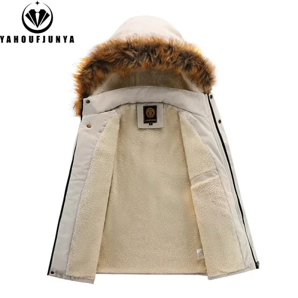 Nuovo inverno uomo capispalla in pile caldo rimovibile giacca da trekking con cappuccio uomo outdoor antivento giacca moda casual cappotto abbigliamento maschile 2