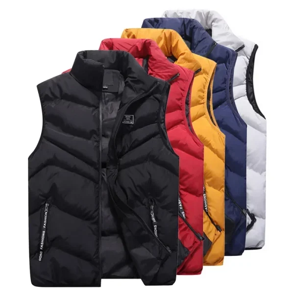 8XL 7XL Plus size gilet da uomo di marca giacca da uomo gilet senza maniche giacche invernali uomo cappotti casual gilet da uomo in cotone addensare gilet 2