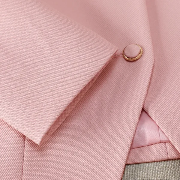 NAVIU Abiti eleganti da donna viola Moda Temperamento Casual Business O Collo Giacca sottile e gonna Abbigliamento da lavoro da donna per ufficio 6