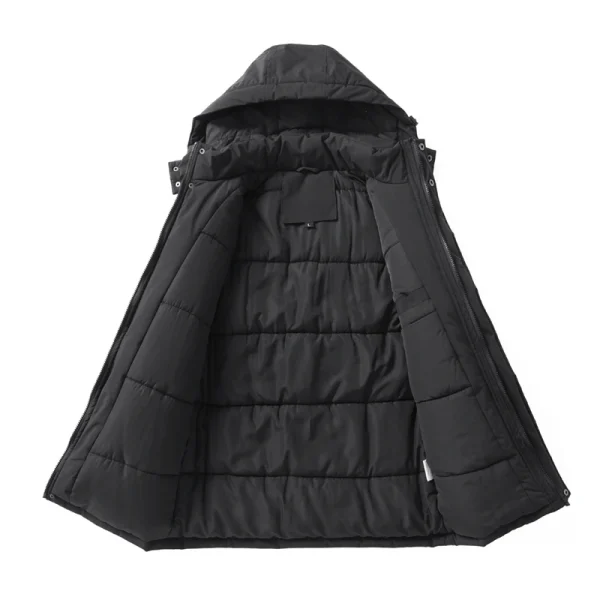 -15 gradi inverno nuova giacca in cotone caldo con cappuccio in cotone ispessito di alta qualità per uomo giacca sportiva oversize antivento sportiva allentata 2