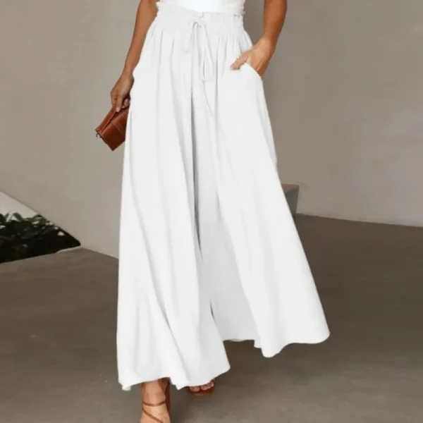 Pantaloni eleganti a gamba larga a vita alta Pantaloni da donna alla moda Pantaloni larghi e comodi Harajuku Ropa Mujer Casual Streetwear 3