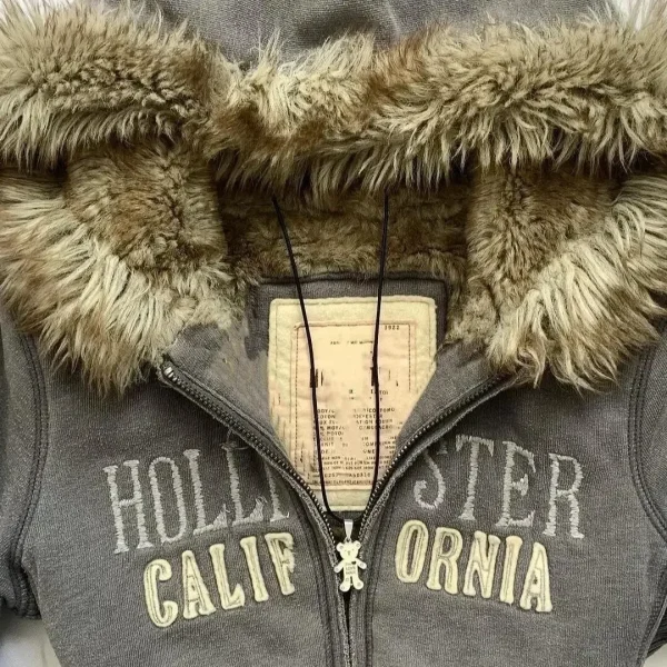 Felpa con cappuccio calda con cerniera Joker di tendenza della moda americana da donna Street Y2K Felpa imbottita in pile allentato casual Felpa con cappuccio Harajuku Punk Rock 4