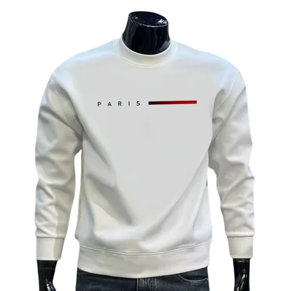 Felpe con cappuccio O-Collo da uomo moda casual Parigi di alta qualità primavera autunno caldo morbido maniche lunghe T-shirt uomo casa pullover all'aperto 3