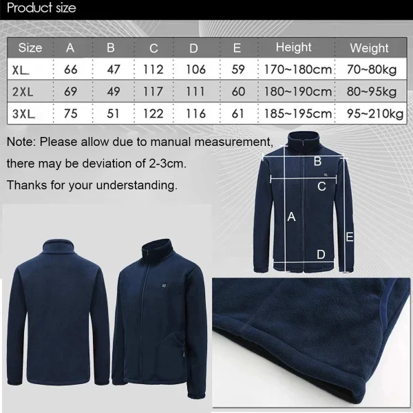 Maglioni riscaldati da uomo Autunno inverno Cappotti ispessiti Gilet Giacche Cappotti in pile Riscaldamento Gilet in cashmere Cappotto peloso sottile moda 6