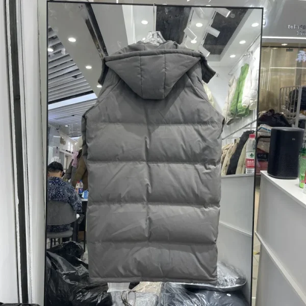 Piumino lungo in cotone ispessito da donna Piumino invernale oversize di media lunghezza alla moda in stile Hong Kong 3