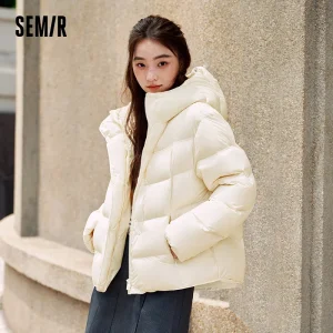 Semir Piumino Donna Inverno Imbottitura in Piumino Tre Resistente al Calore-Generante Antistatico 2025 Nuovo Tartaruga Indietro di Media Lunghezza Donna Wea 1