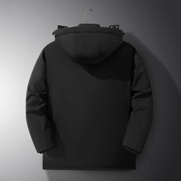 -15 gradi inverno nuova giacca in cotone caldo con cappuccio in cotone ispessito di alta qualità per uomo giacca sportiva oversize antivento sportiva allentata 3