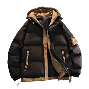 2025 Autunno/Inverno addensare Parka Cappotto da uomo Nuovo stile Moda Casual Stile allentato Comodo piumino Cappotto caldo spesso per uomo 1