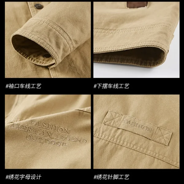 Primavera autunno giacca uomo cotone giacca a vento Bomber cappotto tattico uomo militare giacche uomo Cargo giacca Casual abbigliamento uomo 2024 6