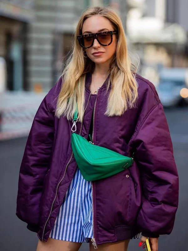 2025 Giacca bomber da donna Autunno Inverno Moda donna Cappotto ampio oversize Manica lunga Cerniera Streetwear Nuove giacche casual 4