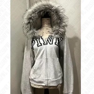 2025 Y2k Donne Gotico Hip Hop Moda Grafica Punk Lettera Stampa Zip Up Felpe Estetica Harajuku Felpe con cappuccio Abbigliamento Streetwear 1