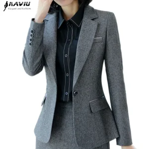 Naviu elegante moda donna di alta qualità blazer e giacche ufficio donna capispalla formale top da lavoro 1