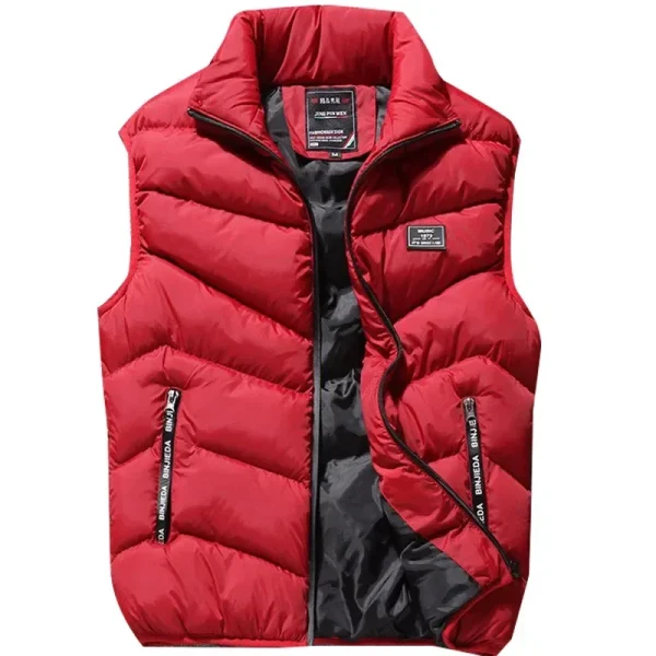 8XL 7XL Plus size gilet da uomo di marca giacca da uomo gilet senza maniche giacche invernali uomo cappotti casual gilet da uomo in cotone addensare gilet 5