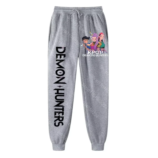 Pantaloni Kpop Demon Hunter Harajuku Streetwear Uomo Donna Pantaloni sportivi da jogging Stampa Pantaloni da corsa Pantaloni sportivi da jogging oversize 2
