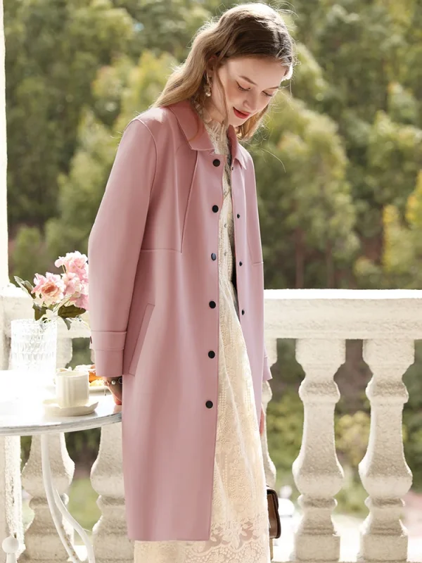 I BELIEVE YOU British Trench donna di media lunghezza 2023 autunno nuove giacche con colletto rovesciato retrò delicato di alta qualità 2234185356 2